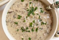 Decadent Mushroom Mascarpone Soup