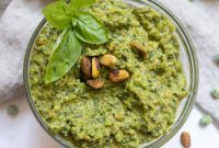 Sweet Pea and Basil Pesto