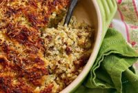 Creamy Parmesan Zucchini Rice Bake