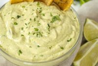 Fresh Avocado Lime Crema