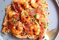 Fiery Fra Diavolo Shrimp Linguine