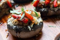 Gourmet Italian Stuffed Portobello Bake