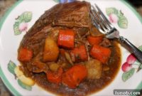 Slow-Braised Pot Roast with Forest Mushrooms and Garlic