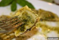 Forest Foraged Agnolotti with Basil Pesto Butter