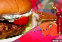 Sun-Kissed Pesto Turkey Burgers with Creamy Basil Aioli