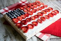 Ina Garten’s Legendary Red White and Blue Flag Cake