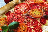 Sun-Kissed Heirloom Tomato and Italian Cheese Tart