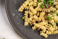 Spring Pea and Pancetta Pasta