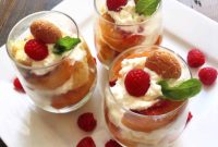 Velvet Peach Panettone Parfaits with Mascarpone Cream