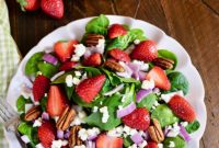 Delightful Strawberry Spinach Salad with Strawberry Balsamic Vinaigrette