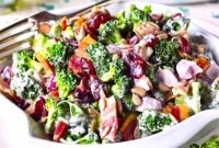 Perfect Creamy Loaded Broccoli Salad