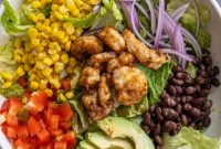 Zesty Mango Lime Grilled Shrimp Salad
