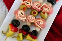 Deconstructed Muffuletta Skewers