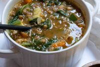 Hearty White Bean and Lentil Soup