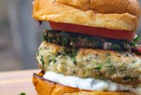 The Greek God Chicken Burger