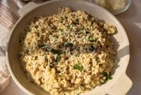 Creamy Gorgonzola Mushroom Risotto