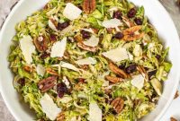 Crispy Pancetta Brussels Sprout Salad