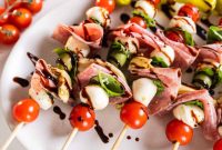 Easy Caprese Skewer Bites