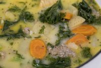 Creamy Tuscan Sausage & Kale Soup