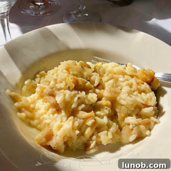 Golden Fontina Polenta, Crowned with Earthy Porcini 5 Risotto with Porcini Mushrooms