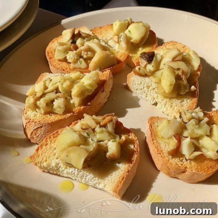 Golden Fontina Polenta, Crowned with Earthy Porcini 3 Crostini Funghi