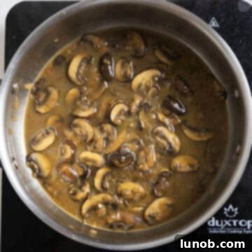 Gourmet Chicken Marsala 11 Chicken removed from the sauce for sauce to simmer and thicken.