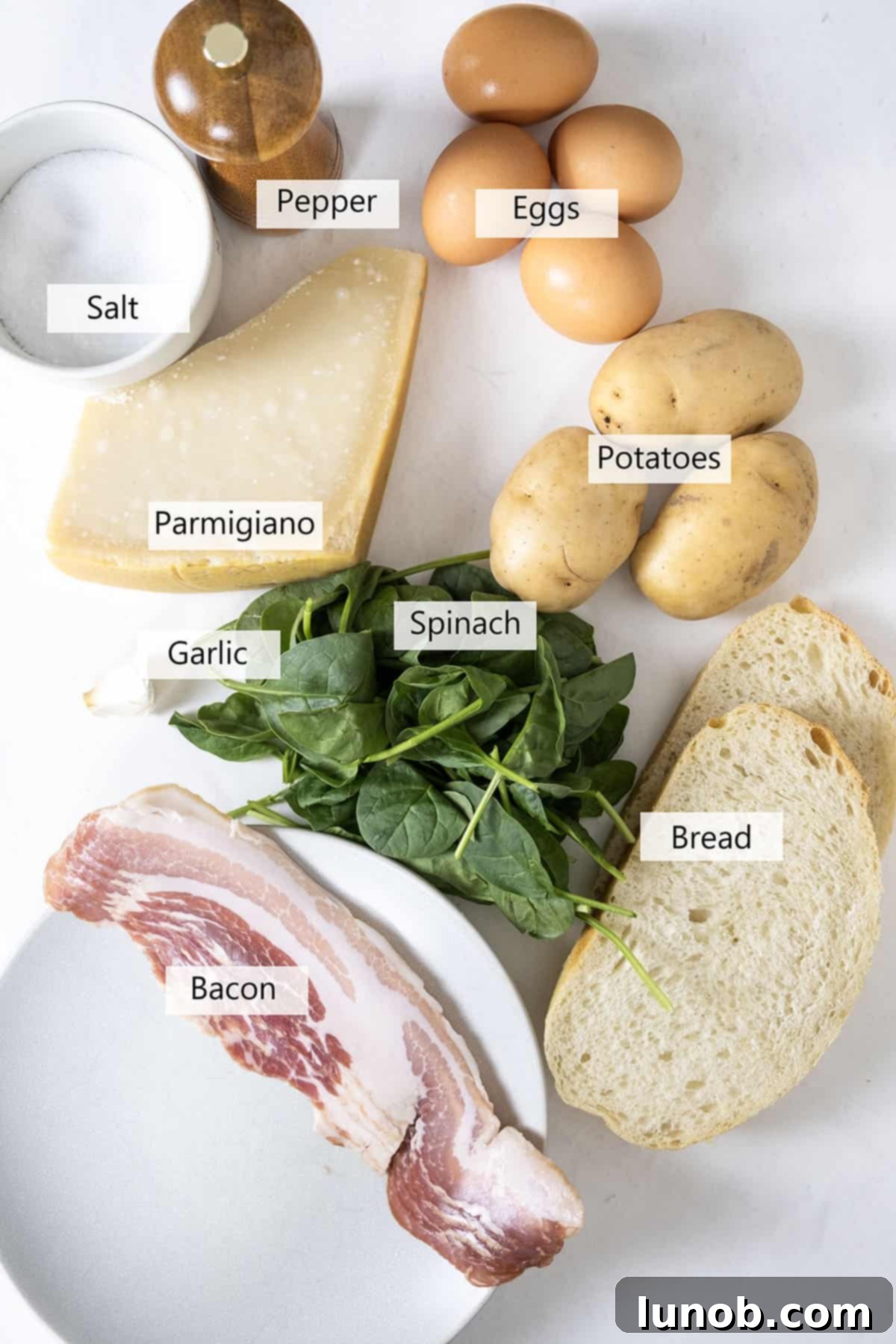 Ingredients for the recipe.