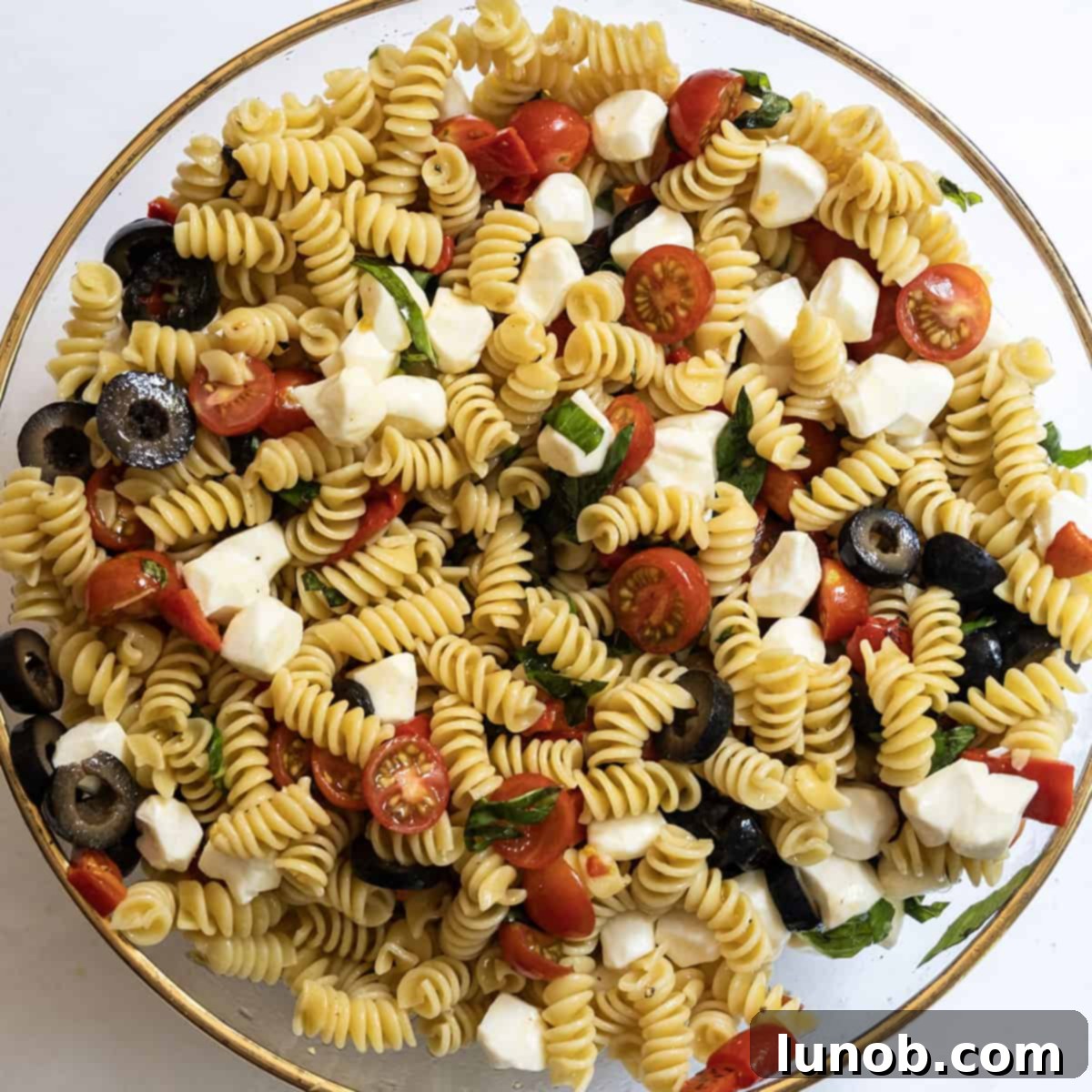 All of the ingredients combined in a bowl.