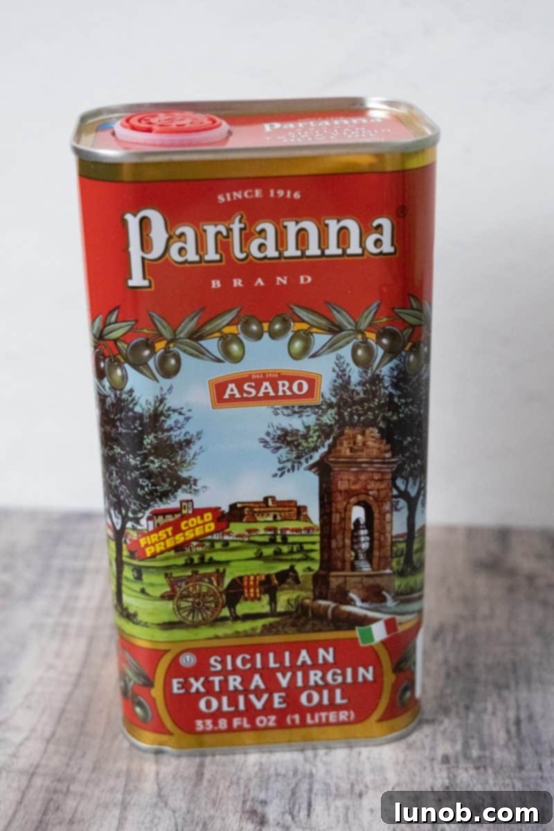 Golden Cutlets The Right Oil for Frying 5 A bottle of extra virgin olive oil (EVOO) ready for cooking.