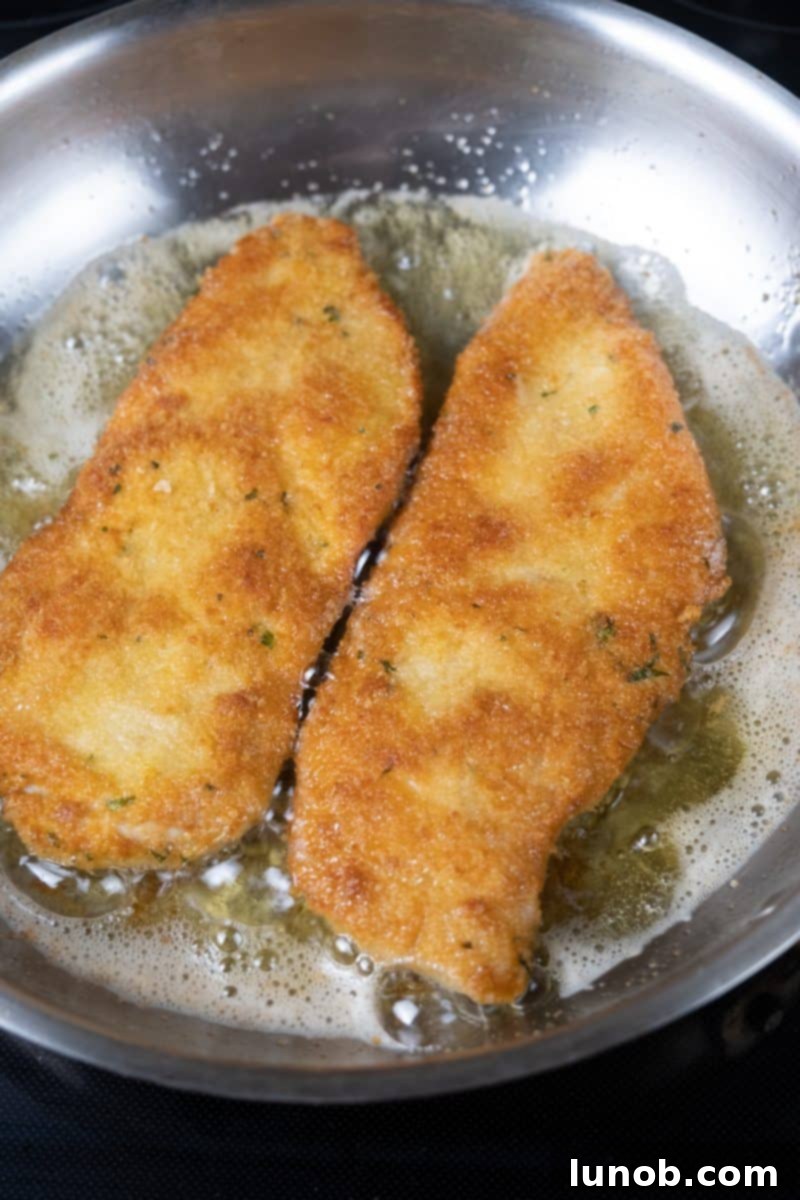 Golden Cutlets The Right Oil for Frying 7 Crispy chicken cutlets frying in avocado oil, achieving a perfect golden-brown.