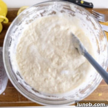 Egg whites folded into the pancake batter.