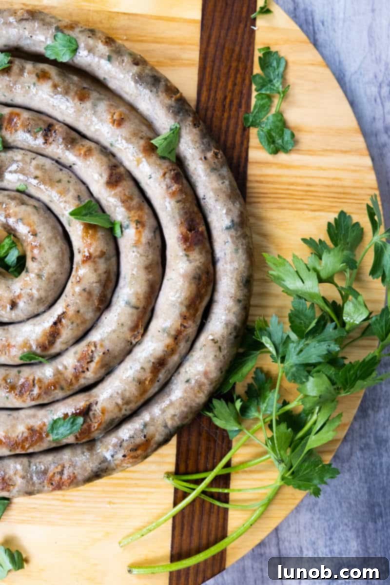 Chevalatta Italian Ring Sausage 2 grilled chevalatta topped with parsley