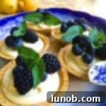 Blackberry and Blueberry Limoncello Tarts