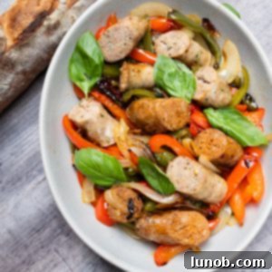 Rustic Italian Sausage Skillet 8 sausage and peppers
