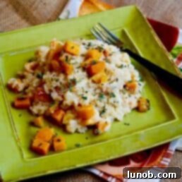 Roasted Butternut Squash Risotto with Sage