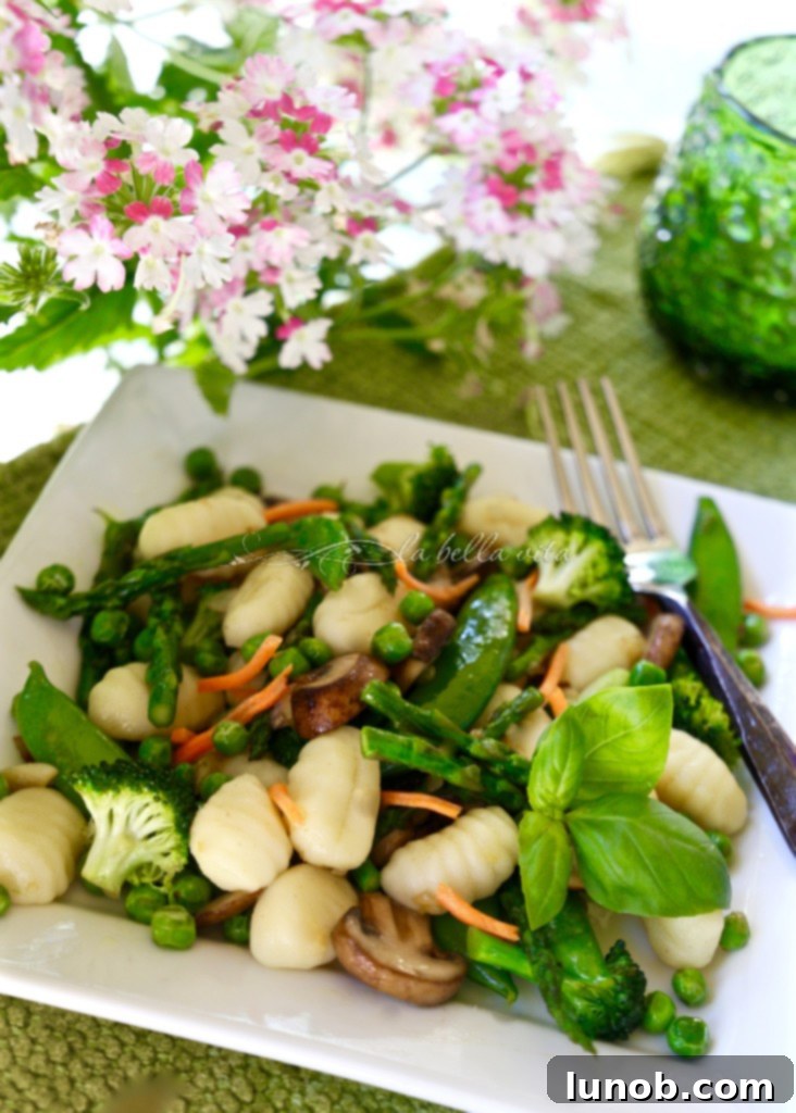 Gnocchi Primavera with Spring Asparagus and Peas