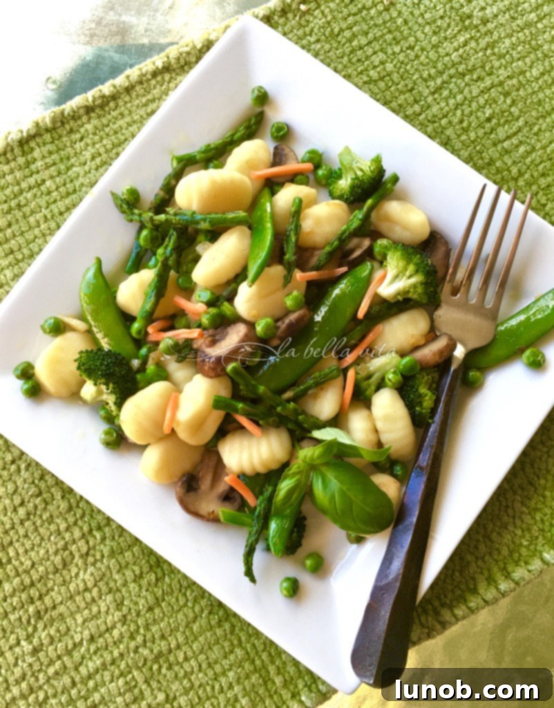 Gnocchi Primavera with Spring Asparagus and Peas