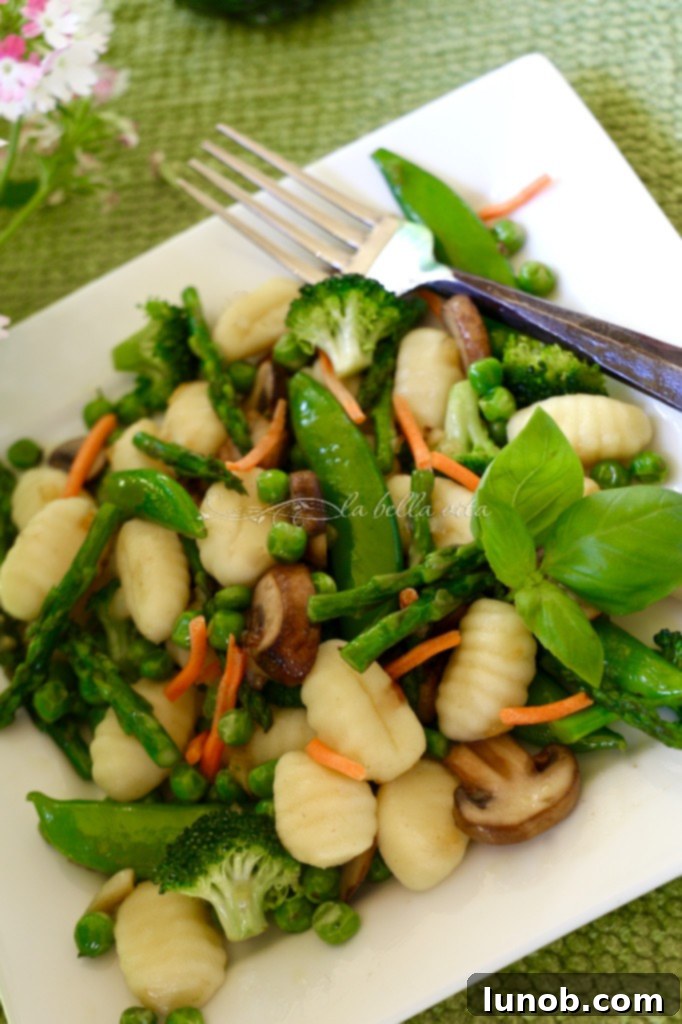 Gnocchi Primavera with Spring Asparagus and Peas