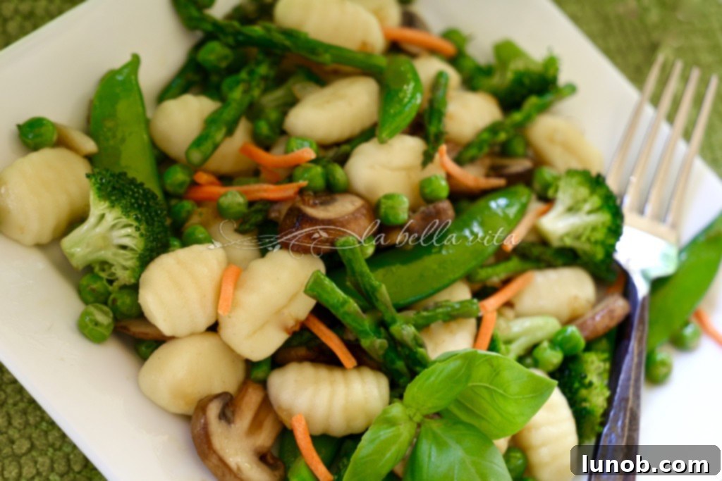 Gnocchi Primavera with Spring Asparagus and Peas