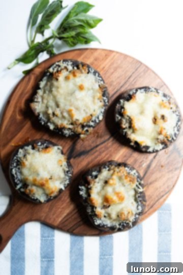 Gourmet Italian Stuffed Portobello Bake 8 baked stuffed mushrooms right out of the oven