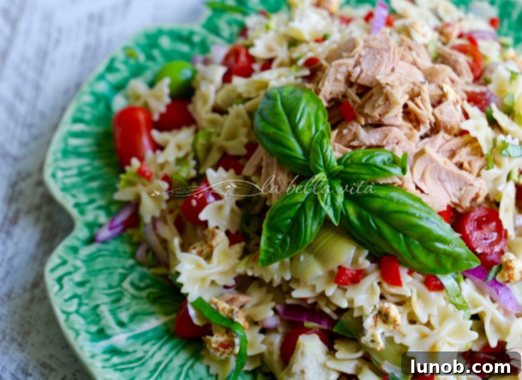 Al Fresco Tuna and Artichoke Pasta Salad 4 Tuna and Artichoke Pasta Salad -- Pasta Fredda, Dining Al Fresco