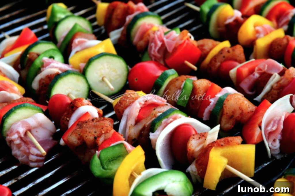 Italian Grilling Scene with Delicious Food