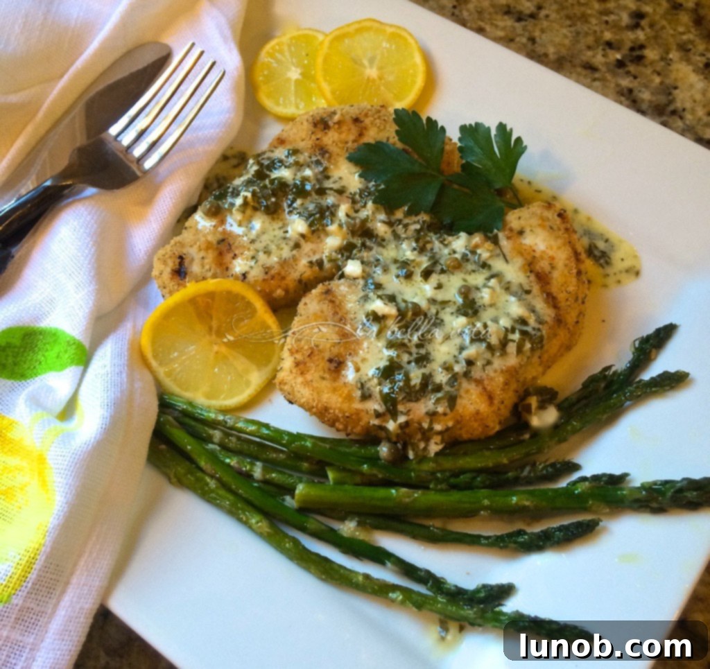 Grilled Italian Swordfish with Creamy Lemon Caper Sauce