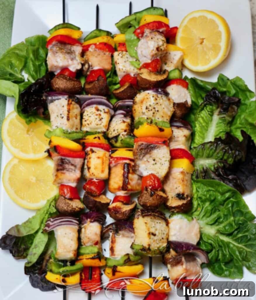 KETO Italian Swordfish Skewers with Salsa Cruda