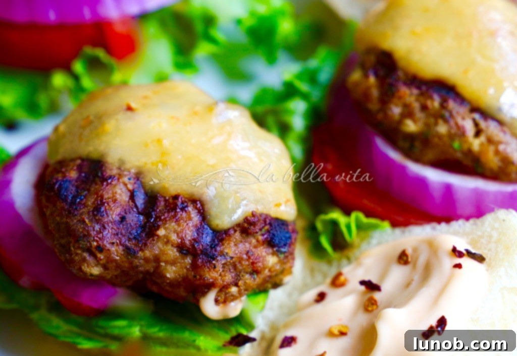 Jalapeno Cilantro Lime Turkey Burgers with Habanero Cheddar