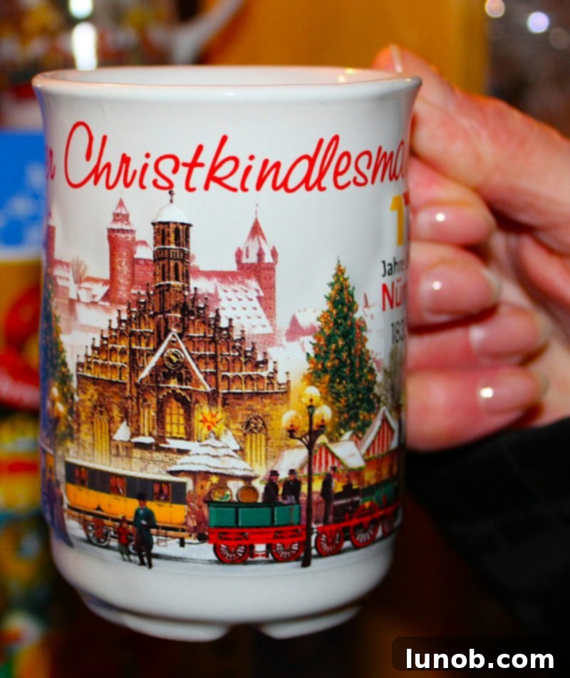 Collectible Glühwein mug from Nuremberg Christkindlesmarkt