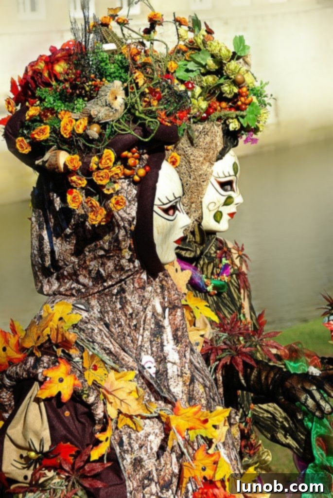Exquisite Venetian Masks and Costumes for Carnevale Magic 8 Venetian costumes and masks with nature themes