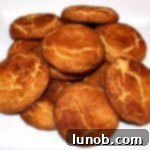 A pile of golden-brown Snickerdoodle cookies.