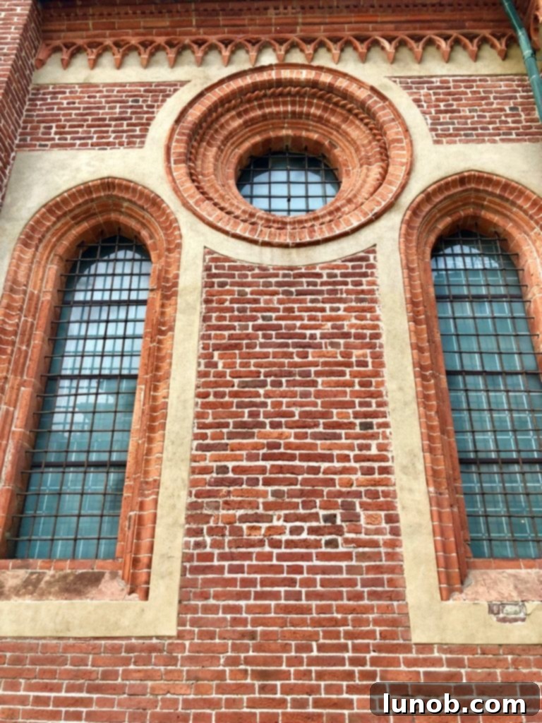 Architectural detail of Santa Maria delle Grazie church