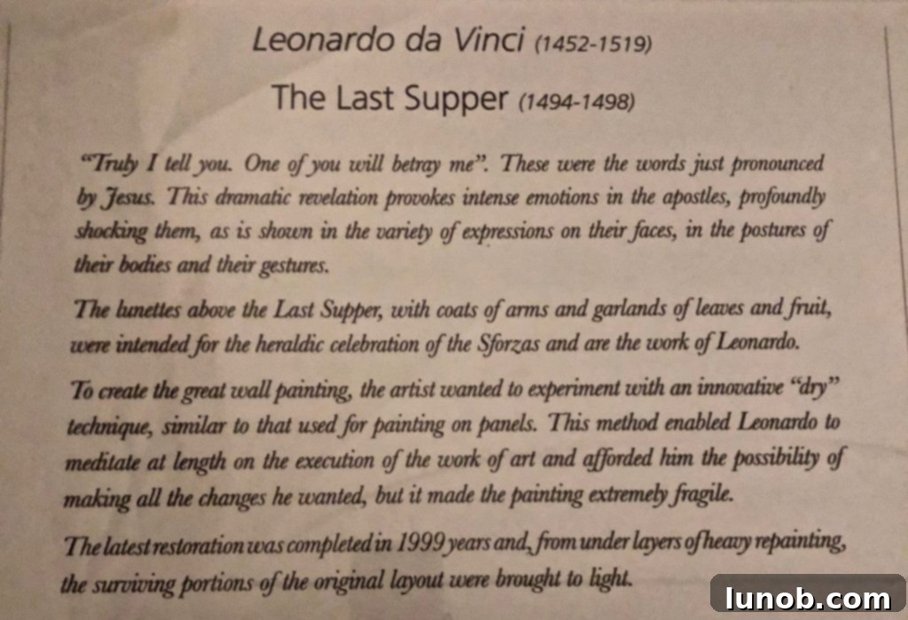 Closer look at the emotional expressions of the apostles in The Last Supper